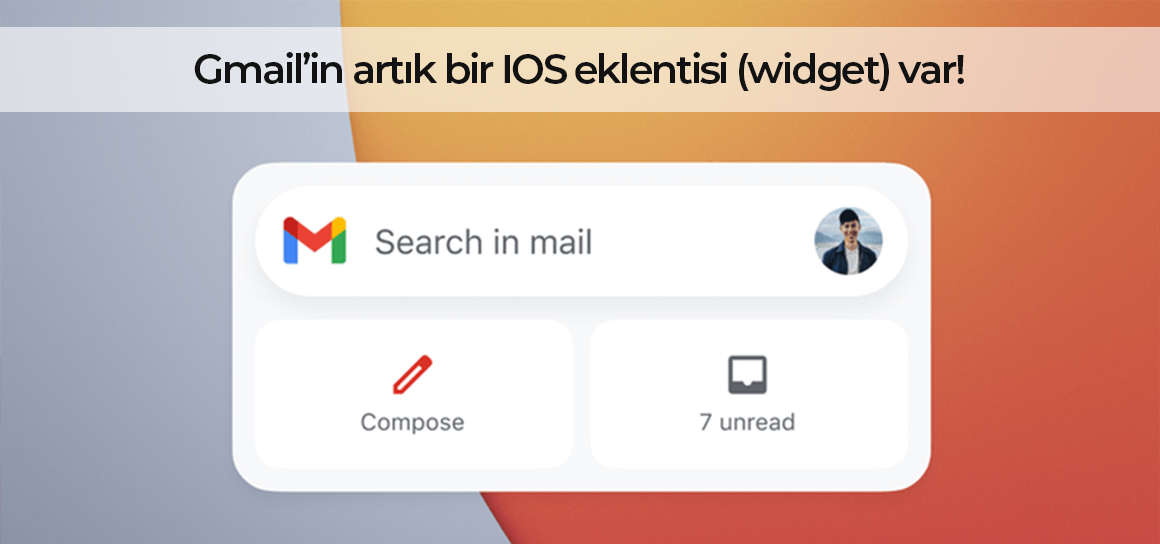 Gmail’in artık bir IOS eklentisi (widget) var!